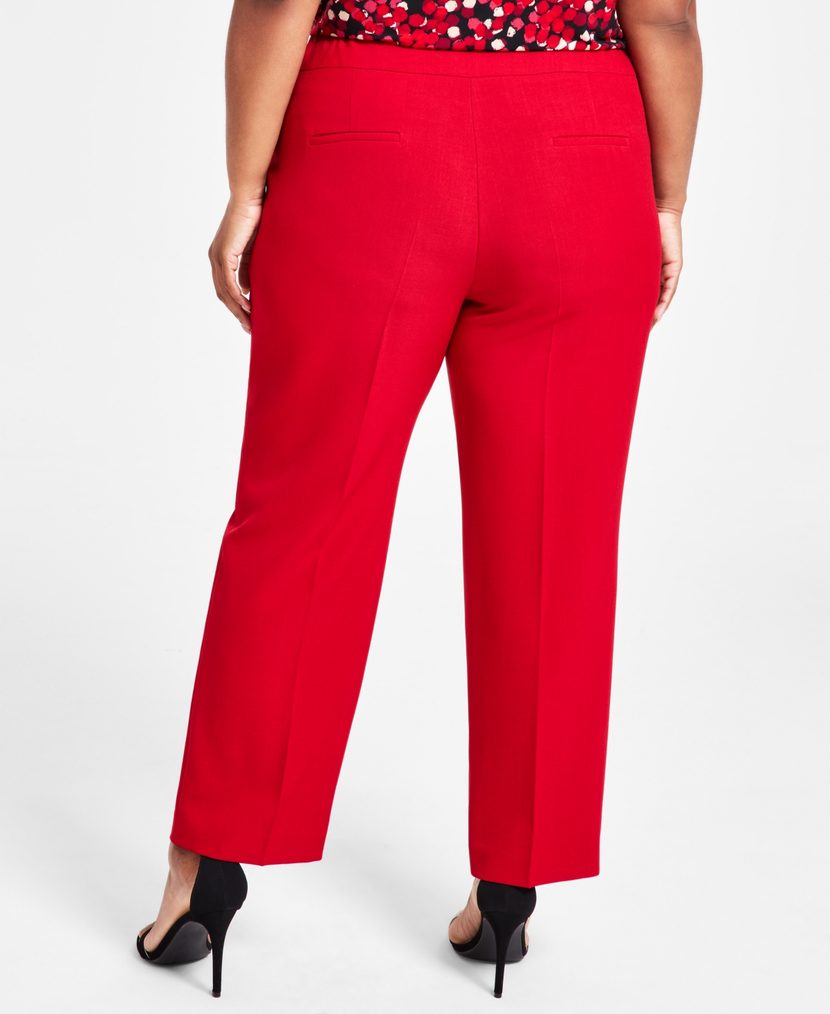 Kasper Plus Size Straight-Leg Modern Dress Pants