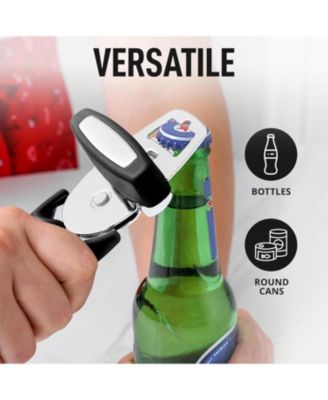 Heavy Duty Stainless Steel Can Opener Manual with Large Bottle Opener