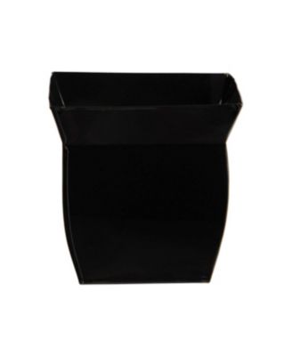 8 Inch Square Metal Planter Fluted Design Garden Pot