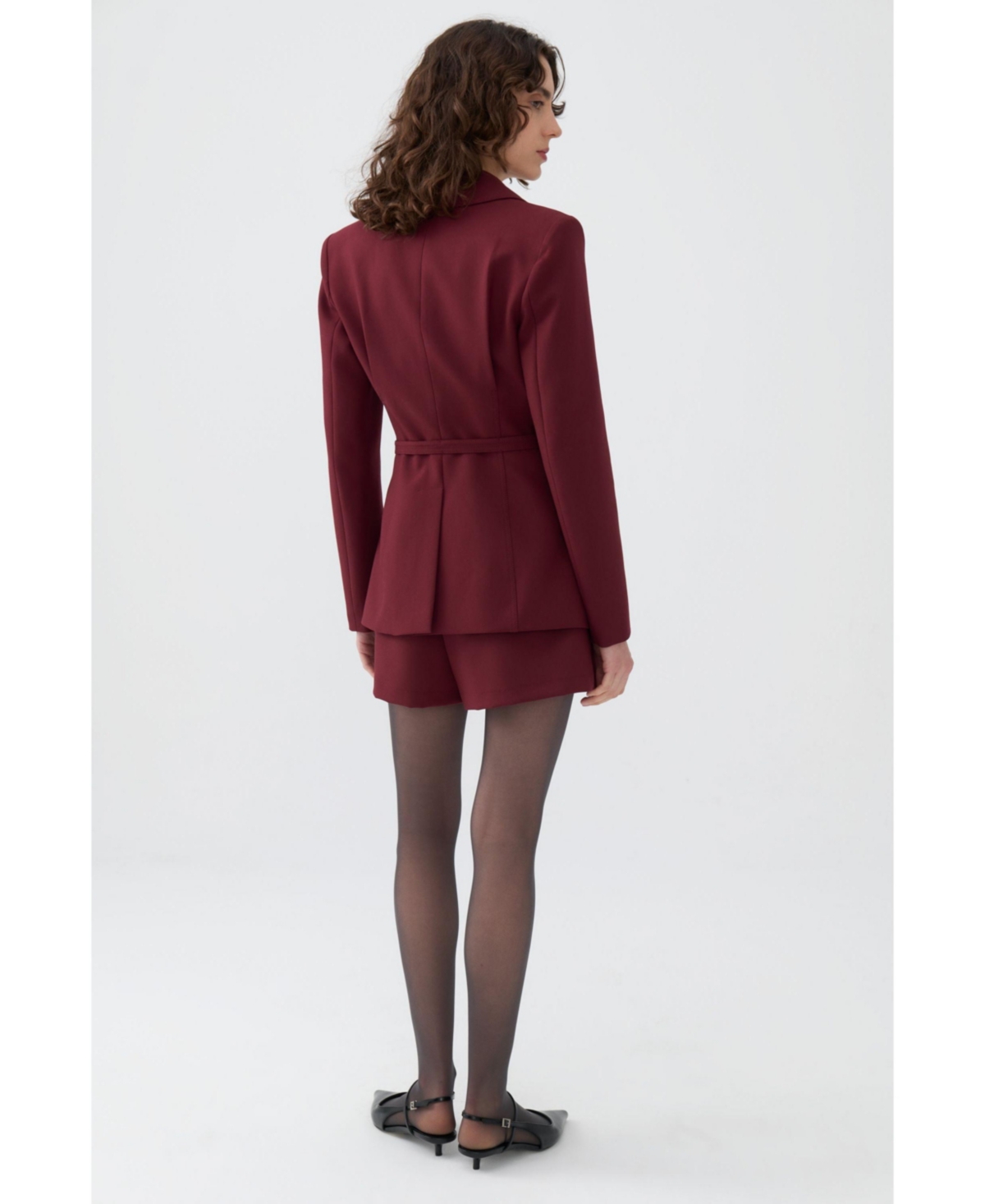 Nocturne Women's Belted Blazer Jacket
