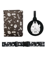 Starwars Star Wars Luggage Tag, Strap and Passport Holder - Black, white