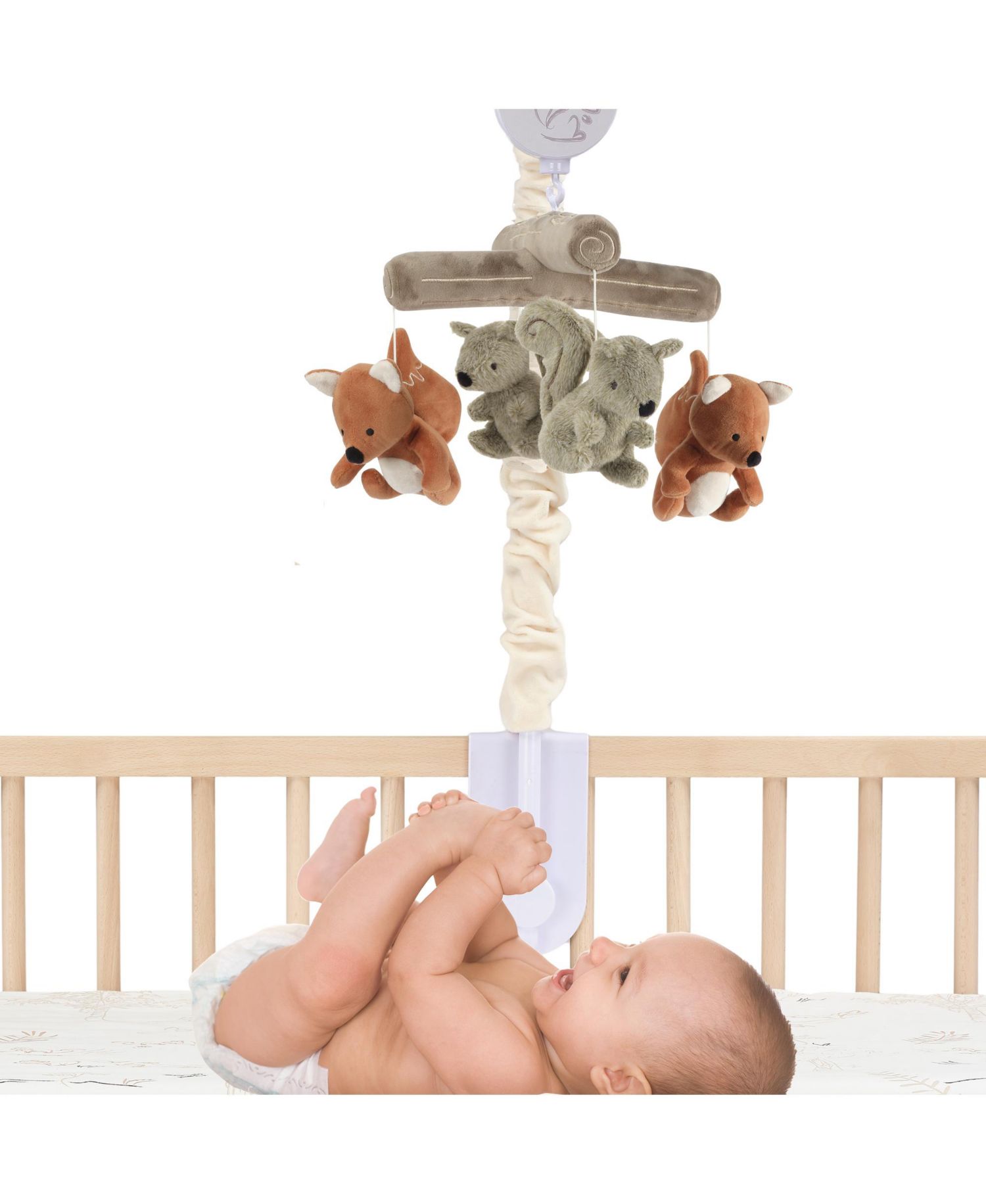 Treetop Fox & Squirrel Musical Woodland Crib Mobile