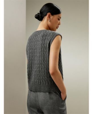 Women's Sleeveless Cashmere Vest