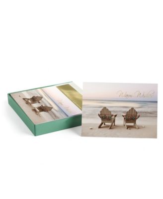 Chairs On Beach Holiday Boxed Cards