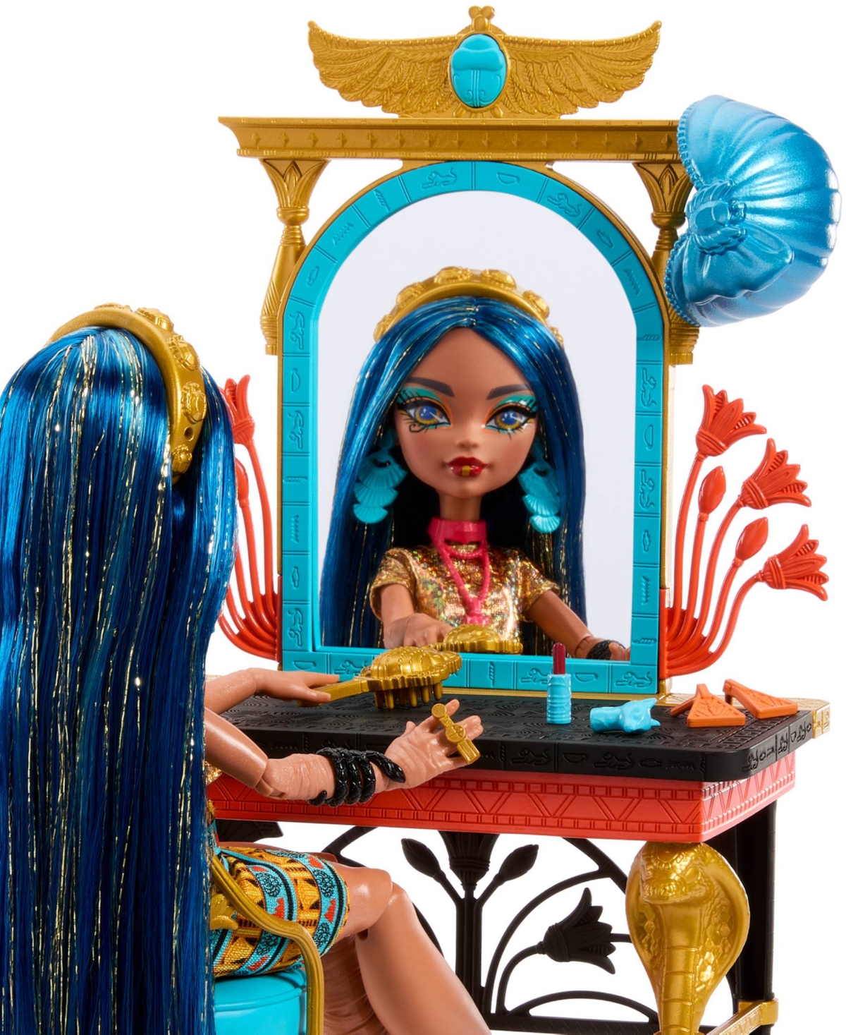 Shop Monster High Cleo De Nile Self-scare Day Doll And Playset In Multi-color