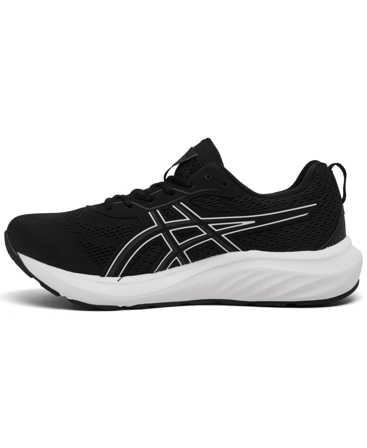 Asics Women's Gel-contend 9 Running Sneakers Extra Wide Width From Finish Line In Black,white