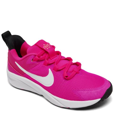Кроссовки Nike Star Runner 4 Sneakers from Finish Line для девочек, цвет: Розовый / Белый