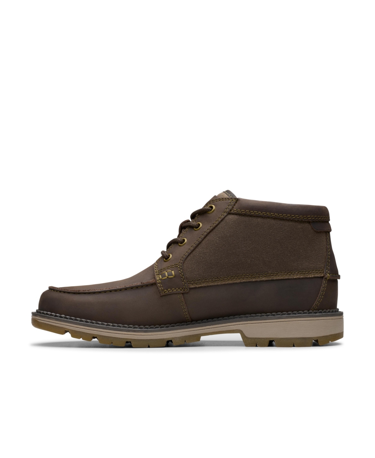 Clarks Collection Men's Maplewalk Moc Boots In Brown Leather