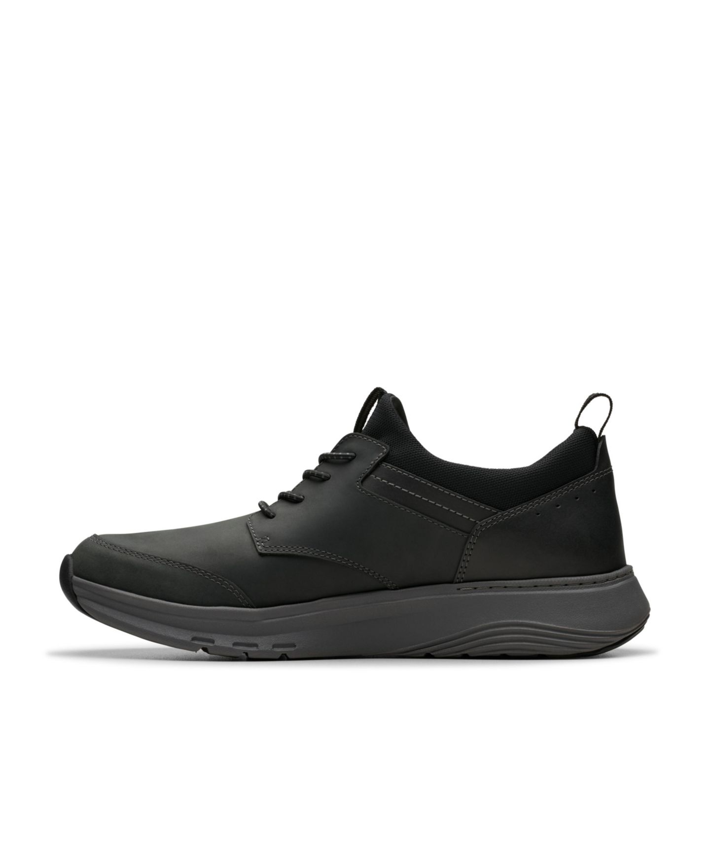 Мужские кроссовки Clarks Collection Motion Trek EZ, цвет: Чёрный кожаный — фото 6