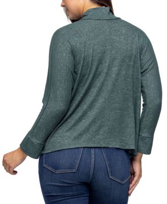 Women's Single Button Front Long Sleeve Cardigan