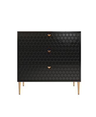 32"Tall 3-Drawer Storage Cabinet Dresser Chest