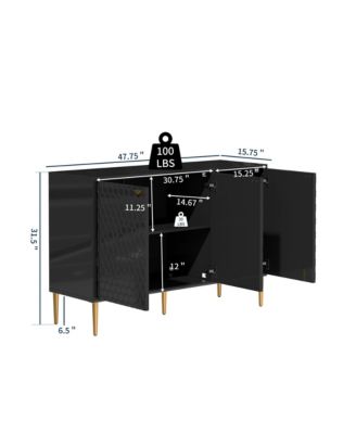 3 Door Accent Cabinet