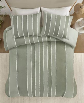 Striped Shay 3-Pc. Duvet Cover Set, Full/Queen