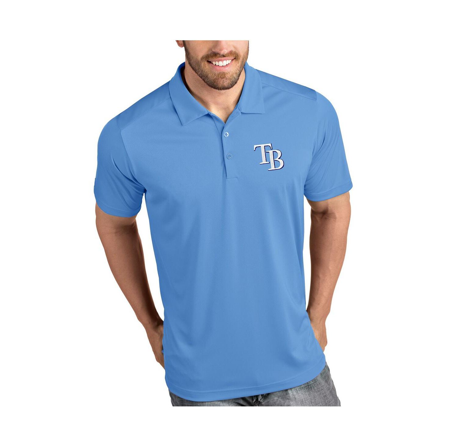 Men's Light Blue Tampa Bay Rays Tribute Polo
