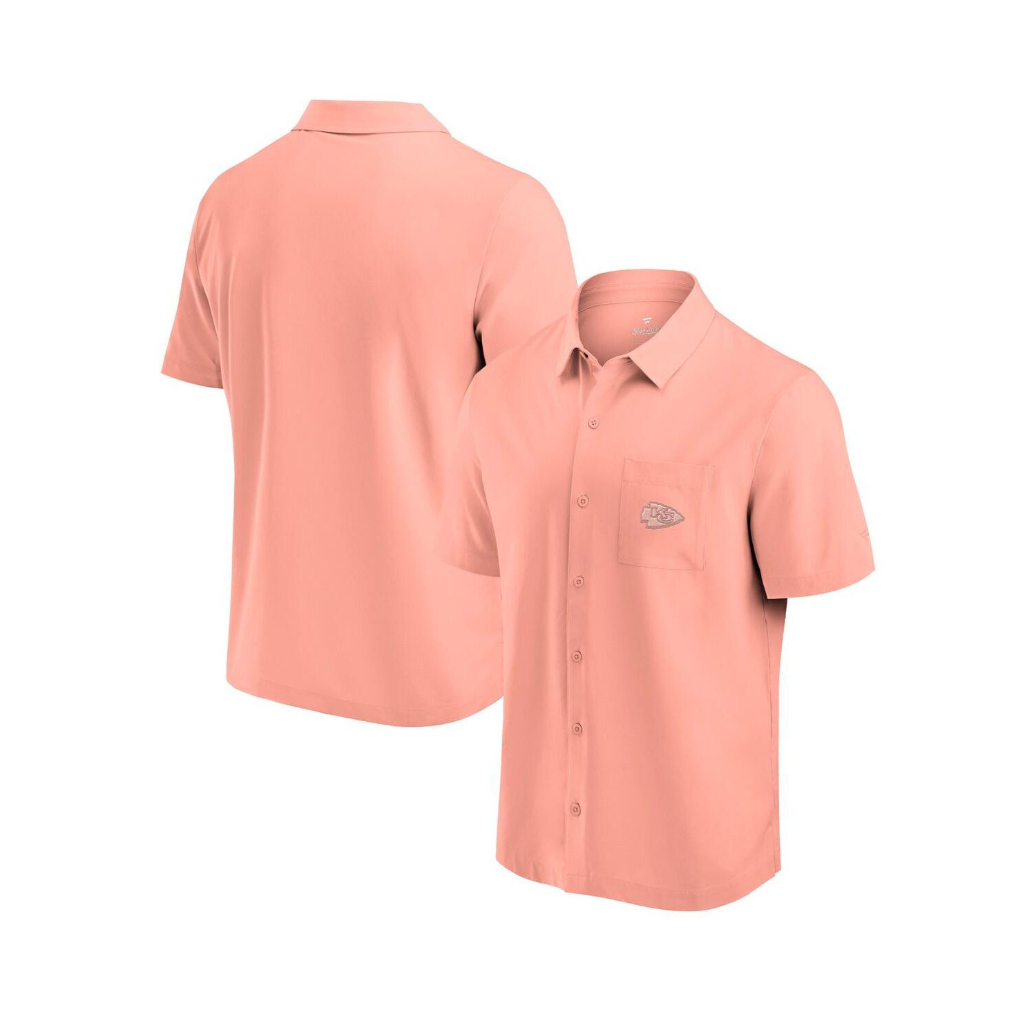 Men's Coral Kansas City Chiefs Front Office Button-Up Shirt