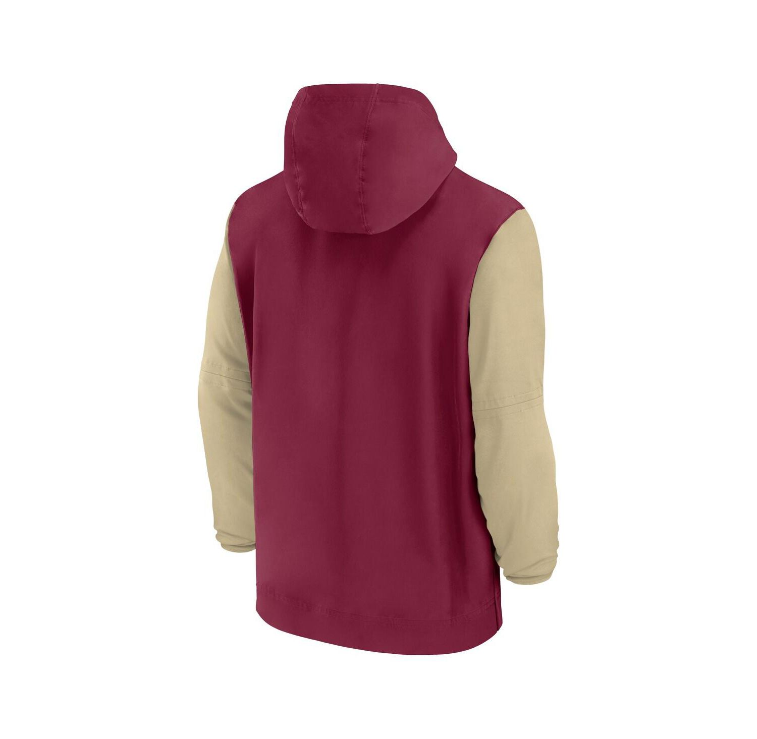 Men's Garnet Florida State Seminoles 2024 Sideline Pregame Player Half-Zip Hoodie