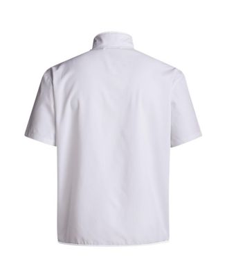 Men's White Miami Hurricanes Coaches Sideline Half-Zip Short Sleeve Jacket