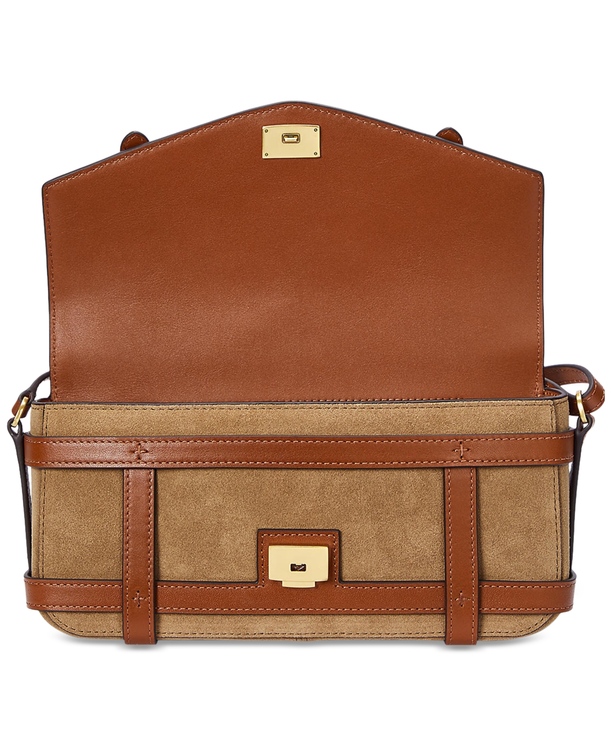 Lauren Ralph Lauren Sawyer Suede Small Shoulder Bag