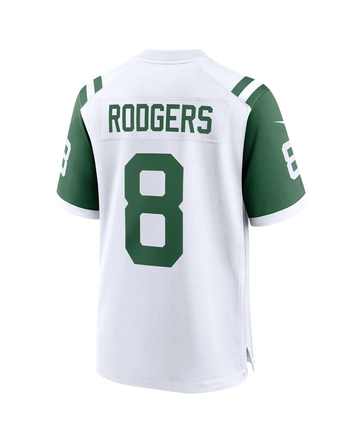 Nike Men's Aaron RodgersNew York Jets Classic Alternate Game Jersey - White, Green