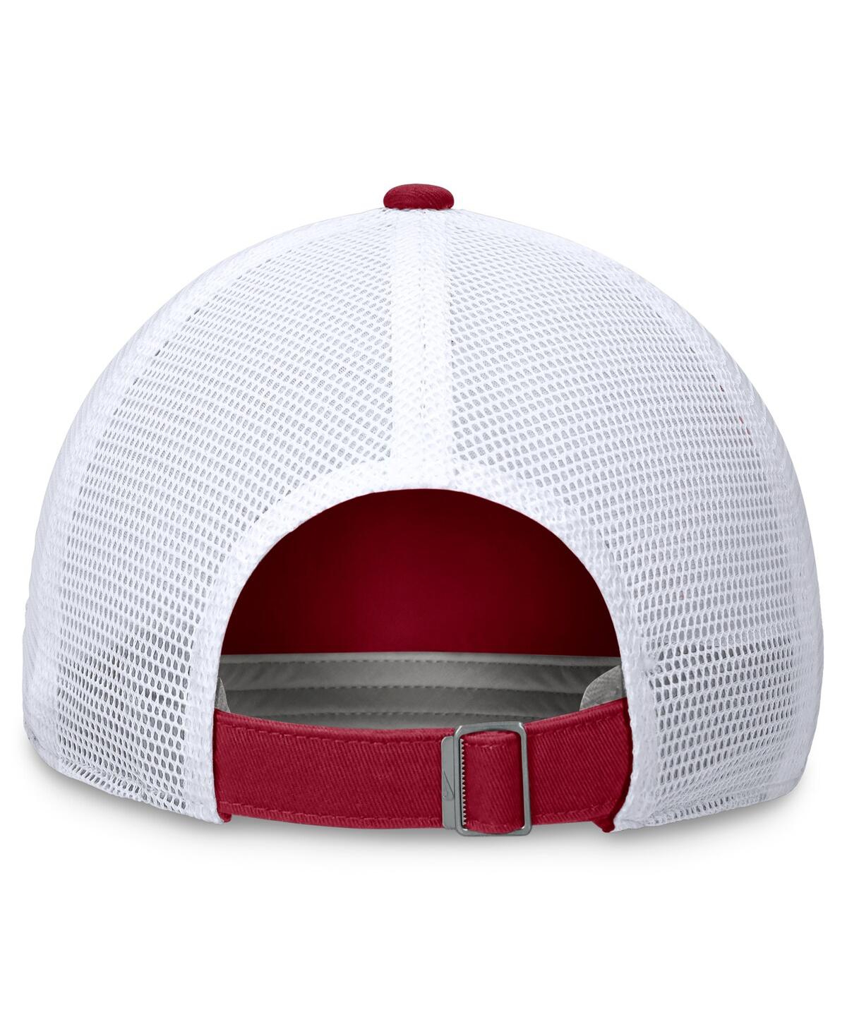 Nike Men's Crimson/white Alabama Crimson Tide Primetime Club Trucker Adjustable Hat In Crimson,white