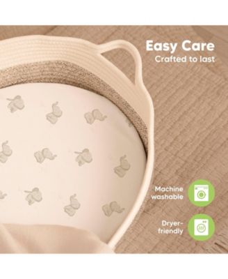 Bassinet Sheet for Baby Girls, Boys, 2-Pack Isla Fitted Bassinet Sheets, Bassinet Mattress Sheets