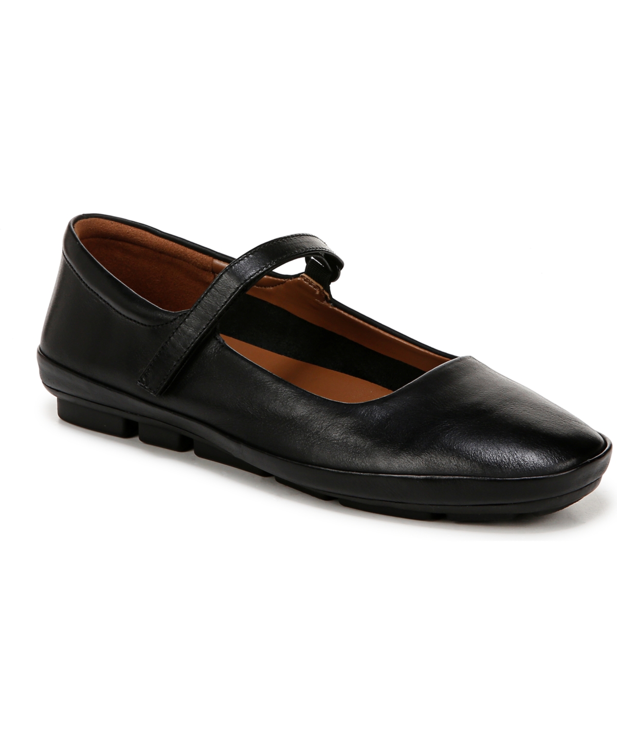 Naturalizer Behold Mary Jane Flats In Black Leather
