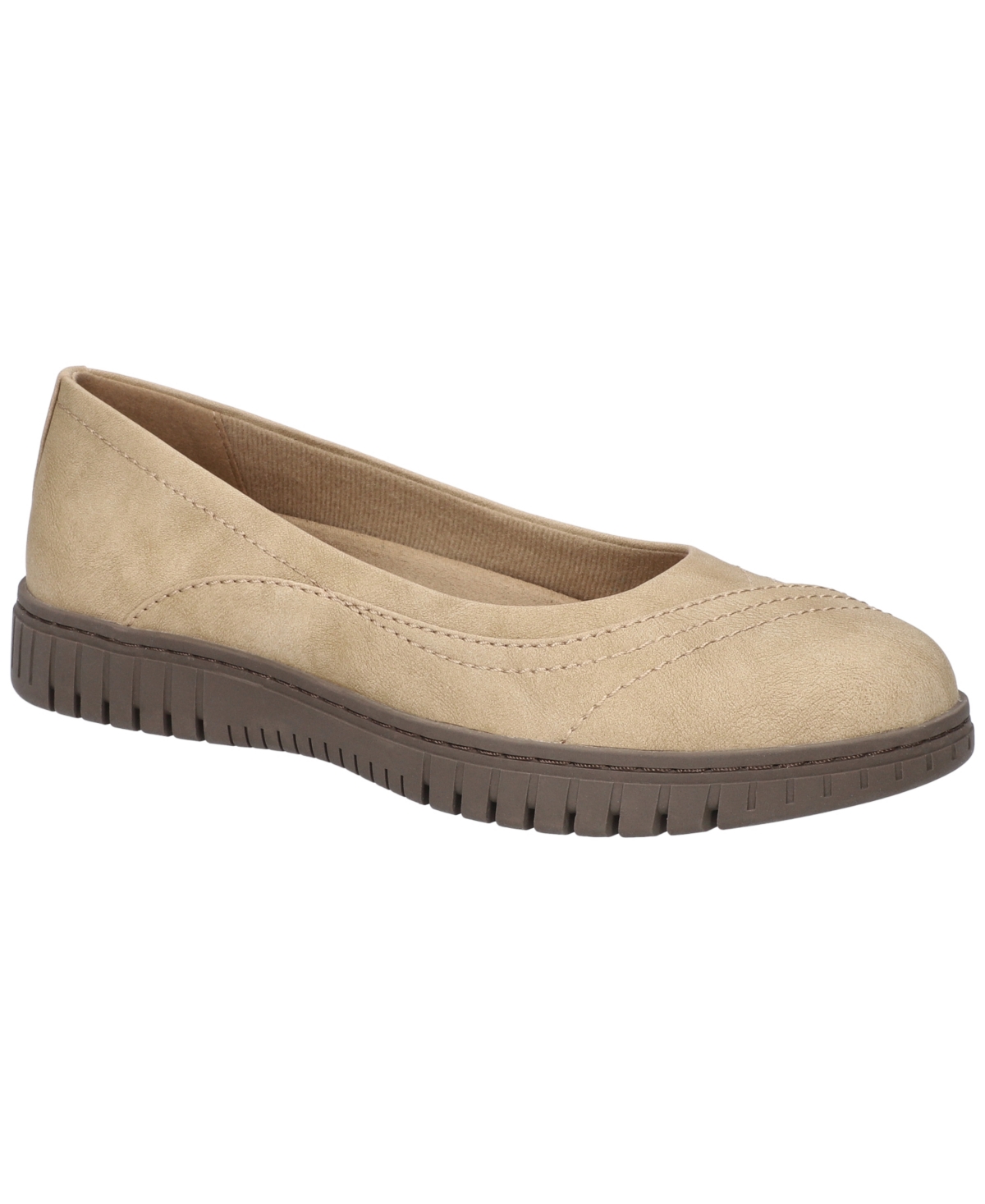 Easy Street Women s Cosma Comfort Ballet Flats Natural Smart Closet