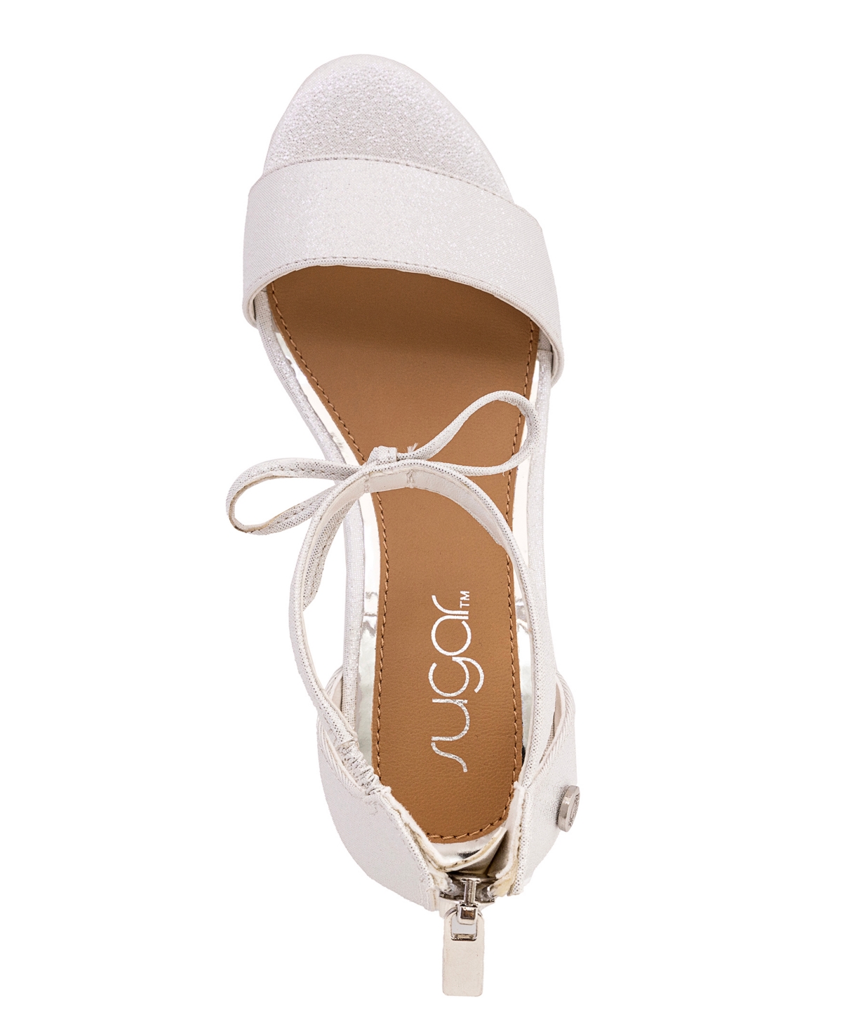 Sugar Little And Big Girls Elizabeth Open Toe Dress Heel In Silver