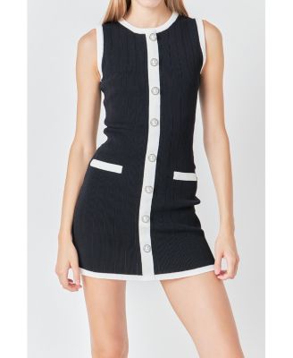 Women's COLOR BLOCK KNIT DRESS