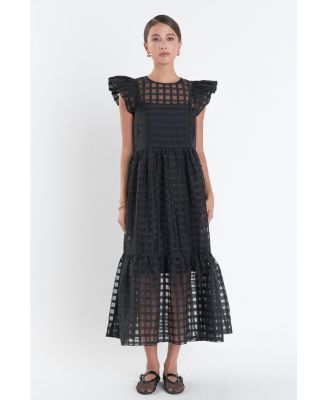 Women's Organza Midi Dress