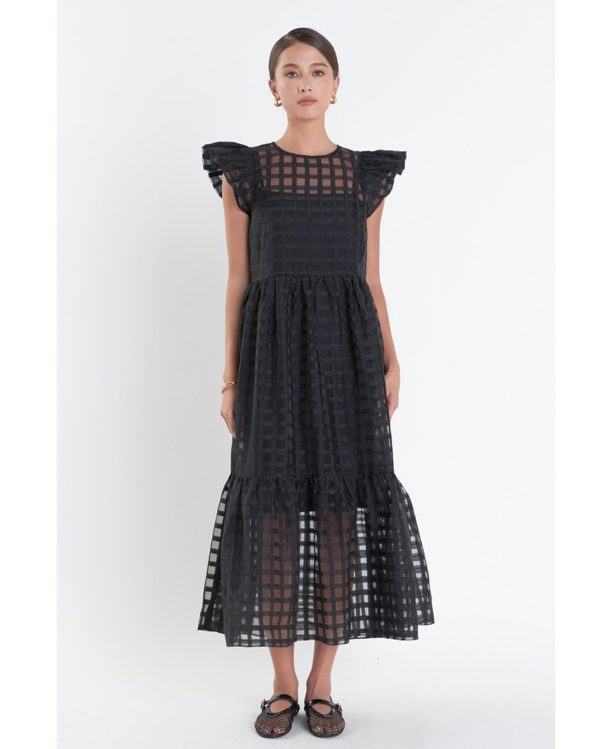 English Factory Women's Organza Midi Dress