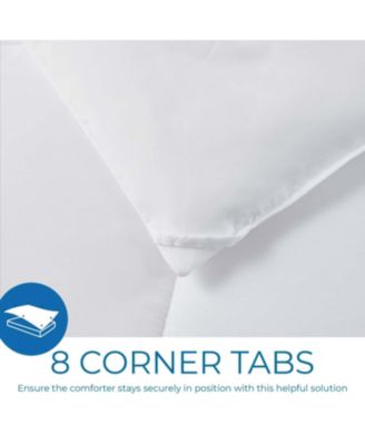 Premium Quilted All Season Goose Down Alternative Comforter with Corner Tabs - Full 82"X86"