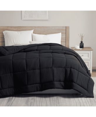 Premium Quilted All Season Goose Down Alternative Comforter with Corner Tabs - Queen 88"X88"