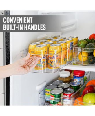 Clear Set of 4 Refrigerator Organizer Bins