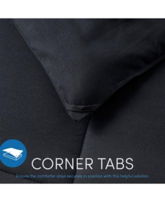 Premium Quilted All Season Goose Down Alternative Comforter with Corner Tabs - Cal King 102"X96"