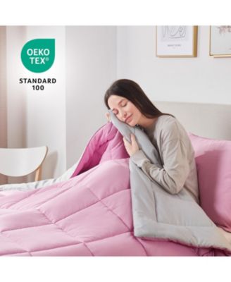 Premium Quilted All Season Goose Down Alternative Comforter with Corner Tabs - Twin 68"X88"