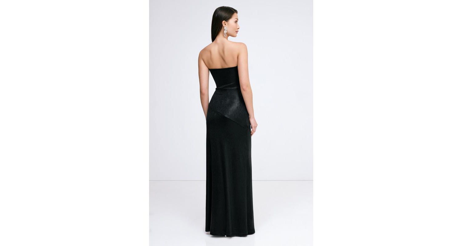 Women's Ciel Strapless Shiny Jersey Fitted Floor-Length Gown
