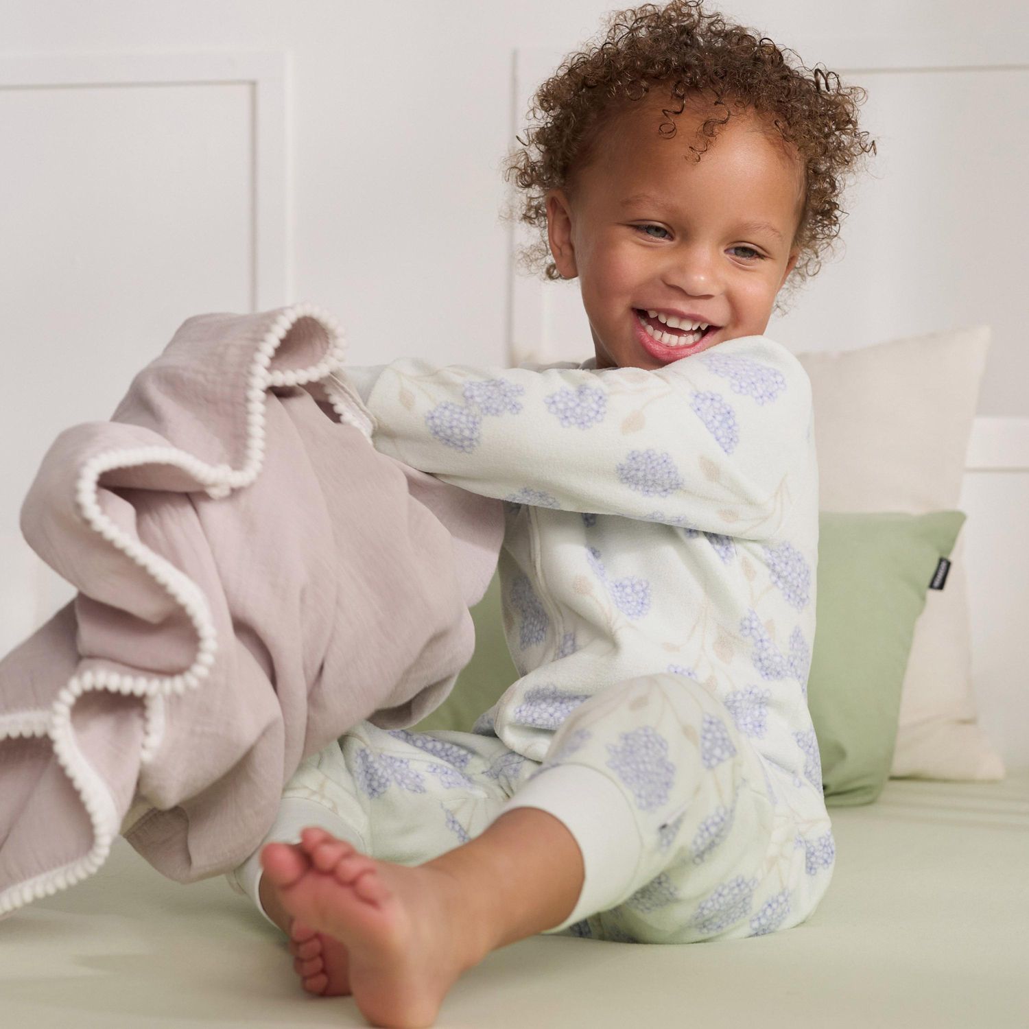 Baby Girls Footless Fleece Pajamas, 3-Pack