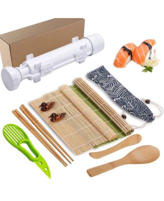 Delamu Sushi Making Kit, Sushi Maker für Anfänger, 8 Formen DIY Sushi Selbst Machen Set,13 in 1