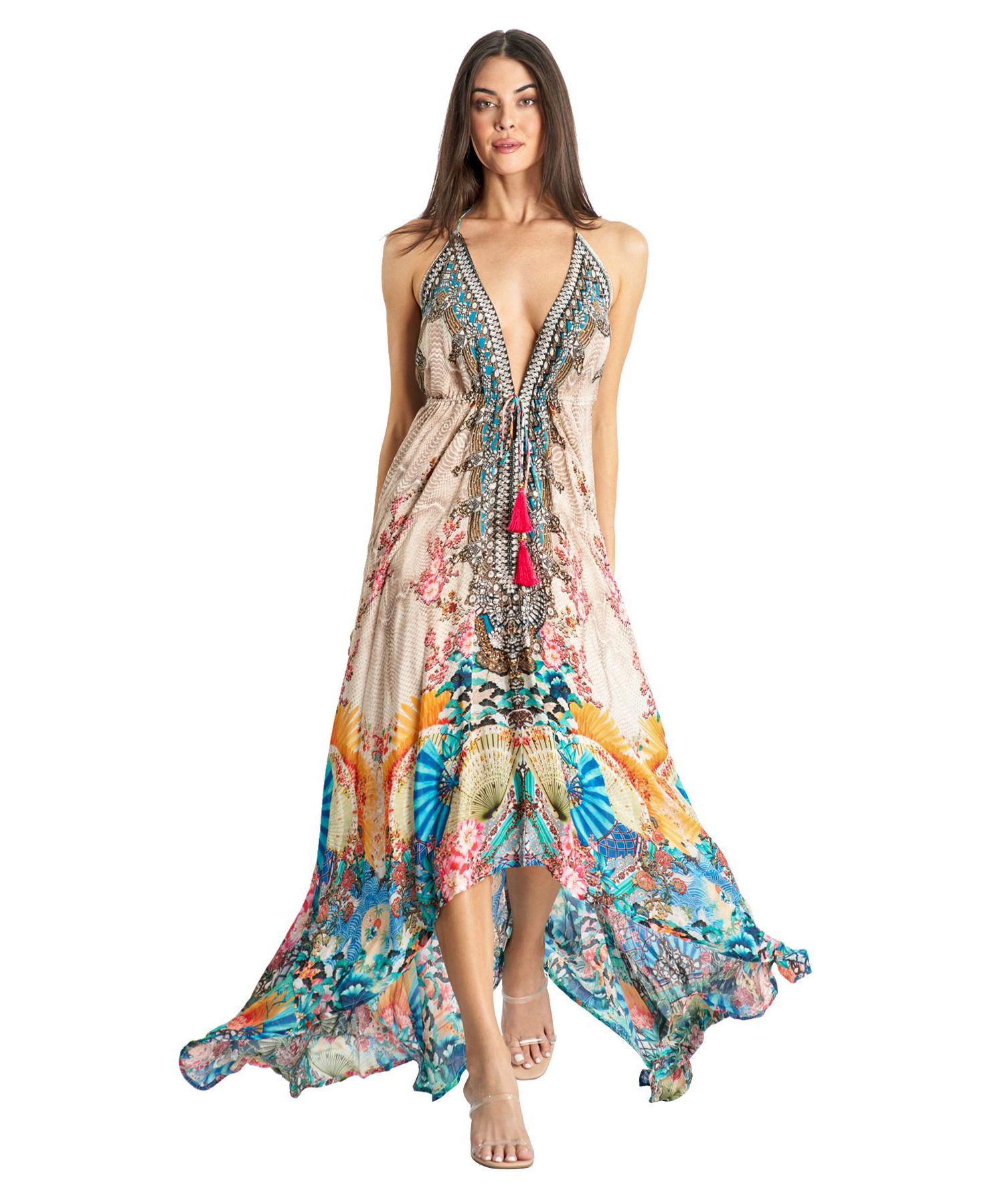Women's Maxi Halterneck Dress