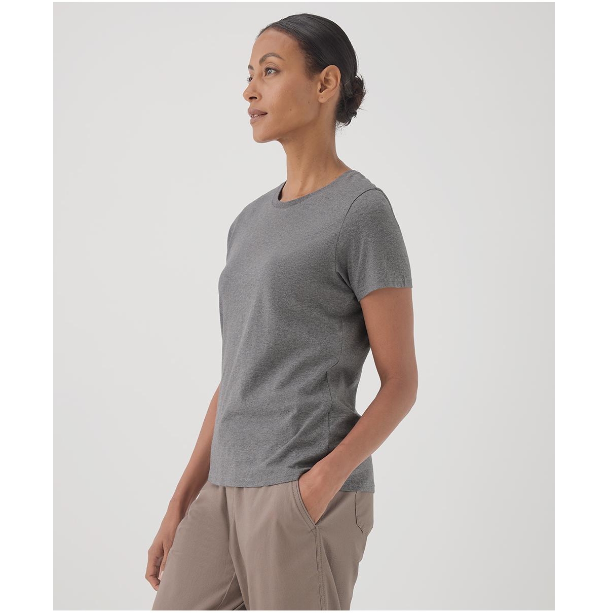 Pact Women's Organic Cotton Softspun Crew Neck Tee
