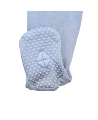 Baby Boys Zippered Footie in Cloud, 0-3 Months