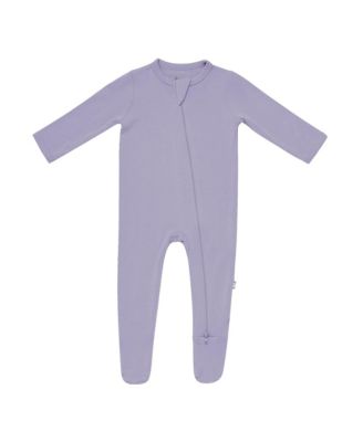 Baby Boys Zippered Footie in Cloud, 0-3 Months