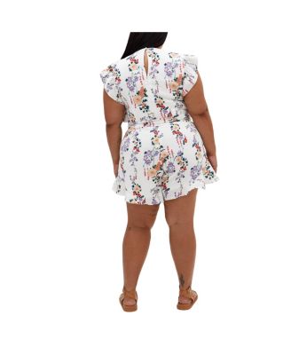 Women's Fee Print Romper