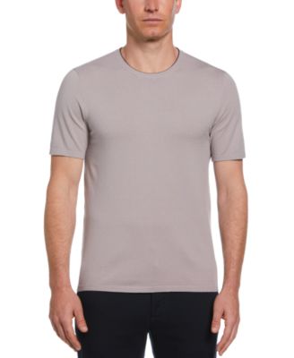 Perry Ellis Men's Short Sleeve Solid Crewneck Sweater - Macy's