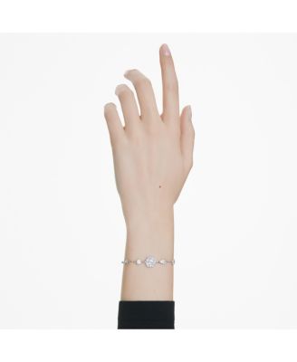 Snowflake White Rhodium Plated Idyllia Bracelet