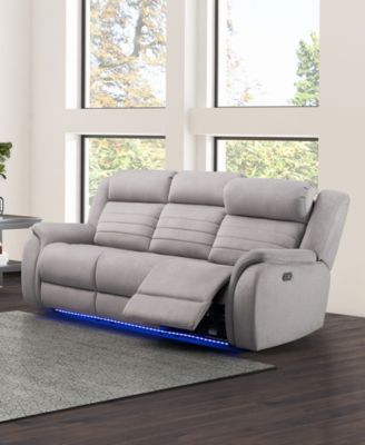 86" Power Fabric Reclining Sofa