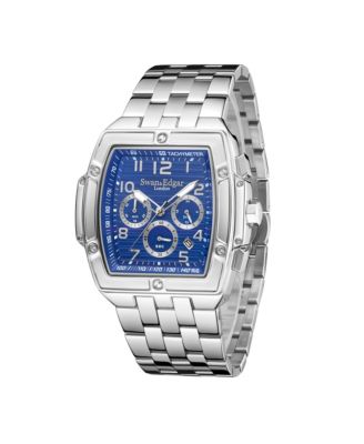 SE0065M Swan & Edgar Hand Assembled Ambassador Mechanical Quartz Hybrid Steel