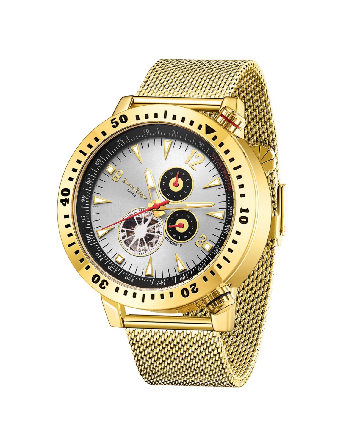 Swan and Edgar SE1652 Swan & Edgar Hand Assembled Vantage Timer Automatic- White