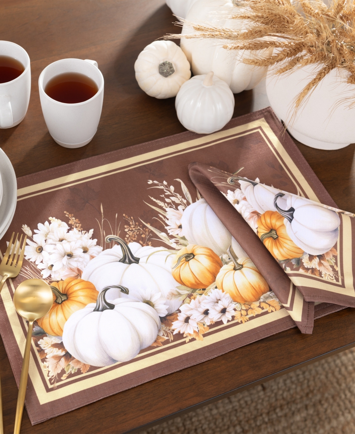 Elrene Wheatland Harvest Fall Placemats 13" X 19", Set Of 4 In Multi